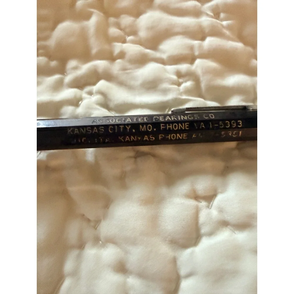 Vintage Autopoint Mechanical Pencil Associated Bearings Co Kansas City Black
